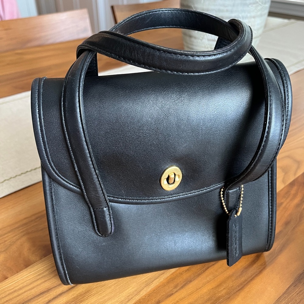VINTAGE Coach Belmont Leather Satchel Bag - Picture 8 of 16